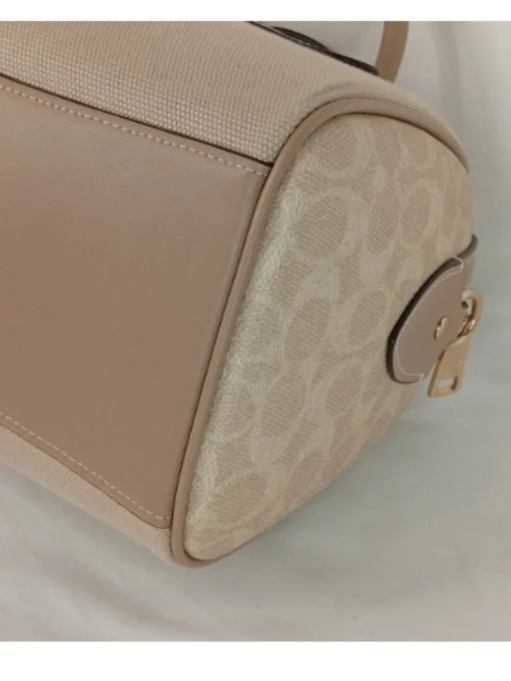 Coach Rowan Satchel Bag In Colorblock w/ Detachable Crossbody Strap Tan CAK58